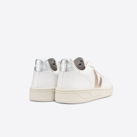VEJA V-10 CHROMEFREE LEATHER WHITE, Women's, 37 (7) - Picture 3 of 8